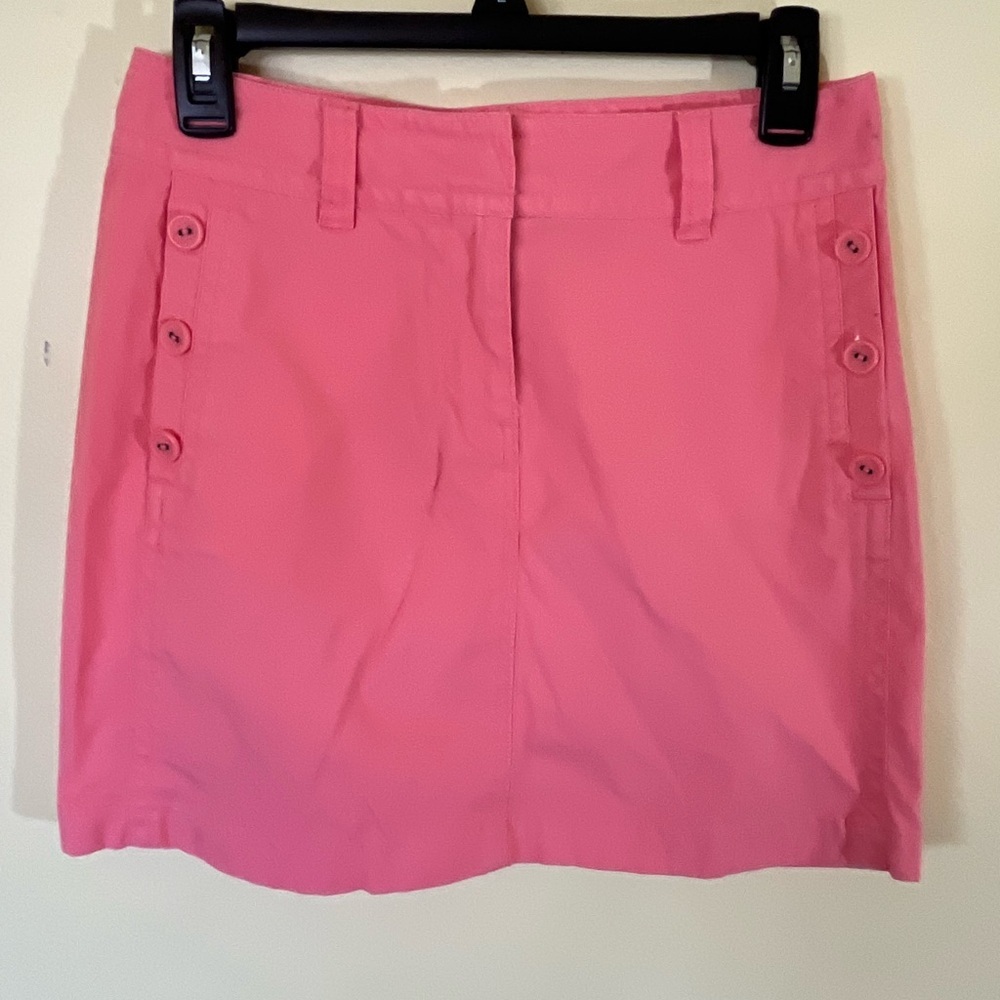 Vineyard Vines Women’s Salmon Pink Button-Accent Skirt Size 0